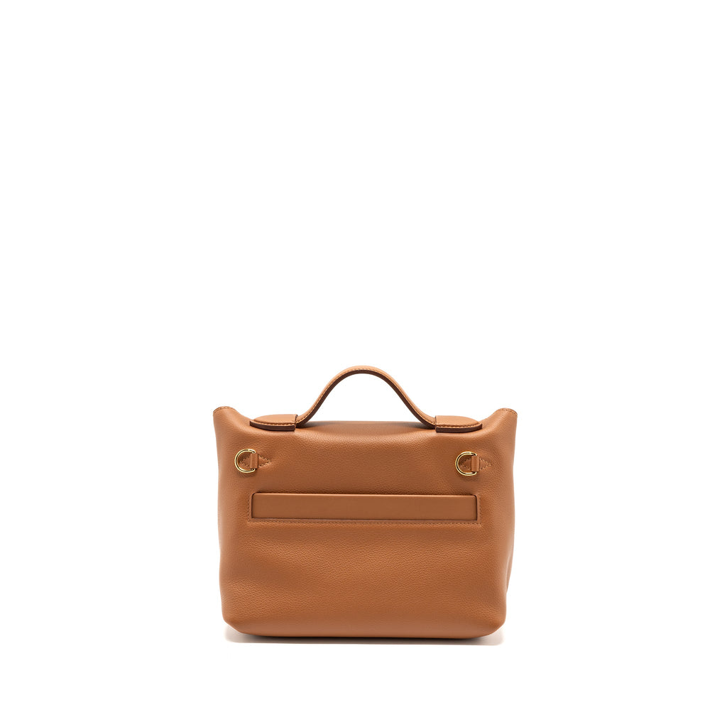 HERMES MINI 24/24 2424-21 BAG EVERCOLOR/ SWIFT GOLD GHW