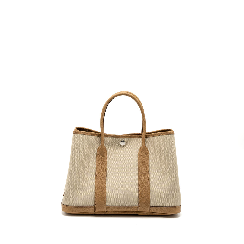 HERMES GARDEN PARTY 30 NEGONDA/CANVAS BISCUIT/BETON SHW