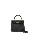 HERMES KELLY 25 TOGO BLACK GHW