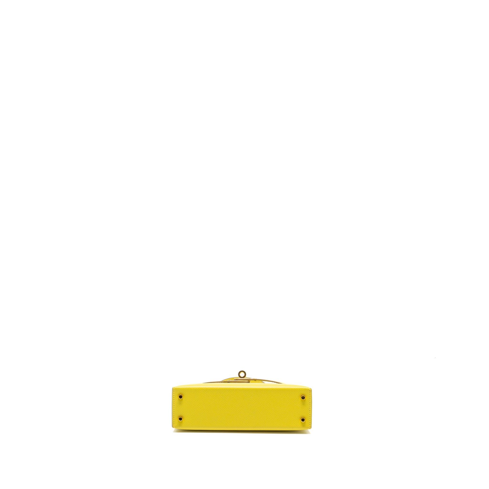 HERMES MINI KELLY II EPSOM 9R LIME GHW