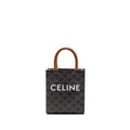 CELINE MINI VERTICAL CABAS TRIOMPHE CANVAS BROWN GHW