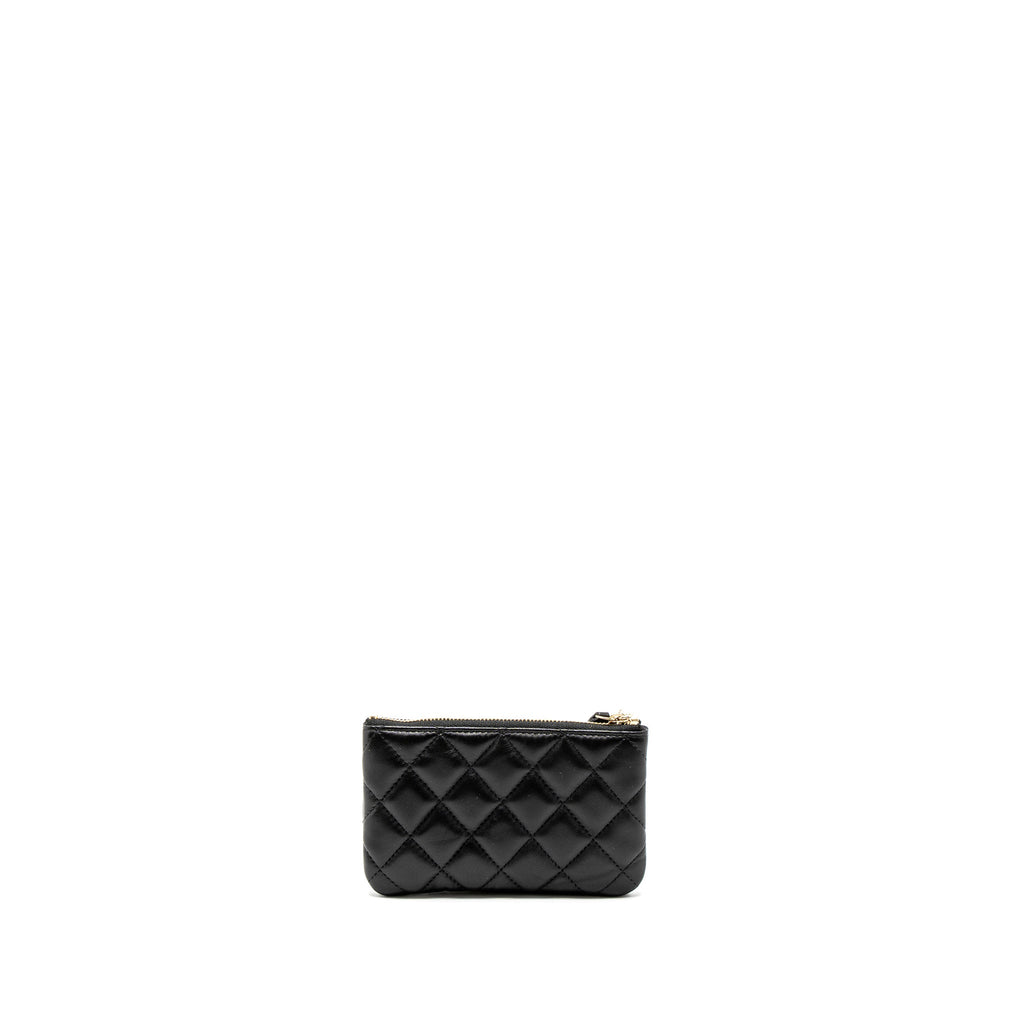 CHANEL 21S MINI POUCH LIMITED EDITION LAMBSKIN BLACK LGHW