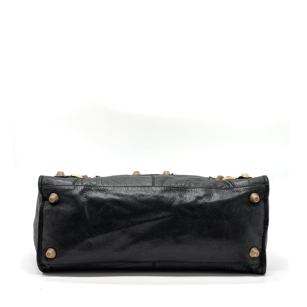 BALENCIAGA G21 WORK BAG LEATHER BLACK GHW