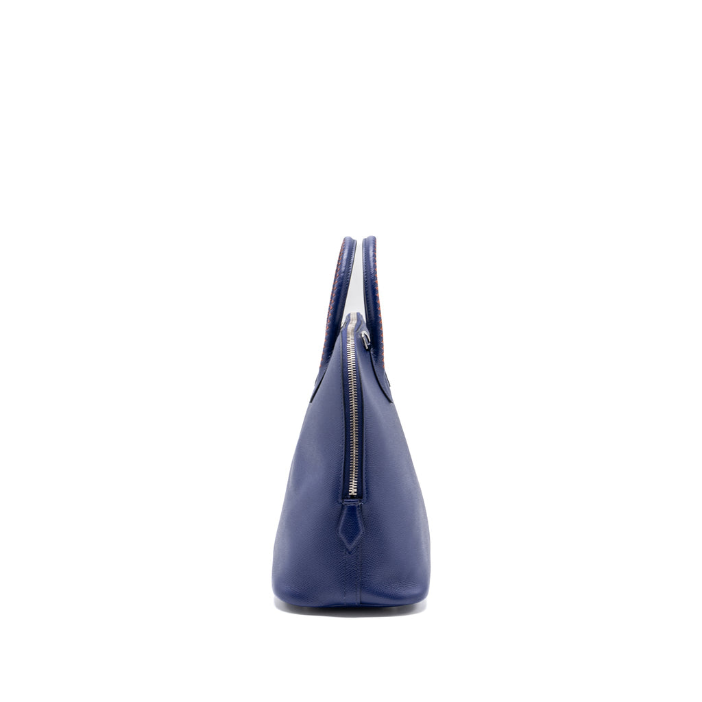 HERMES BOLIDE 1923 30 EPSOM BLUE/MULTICOLOUR SHW