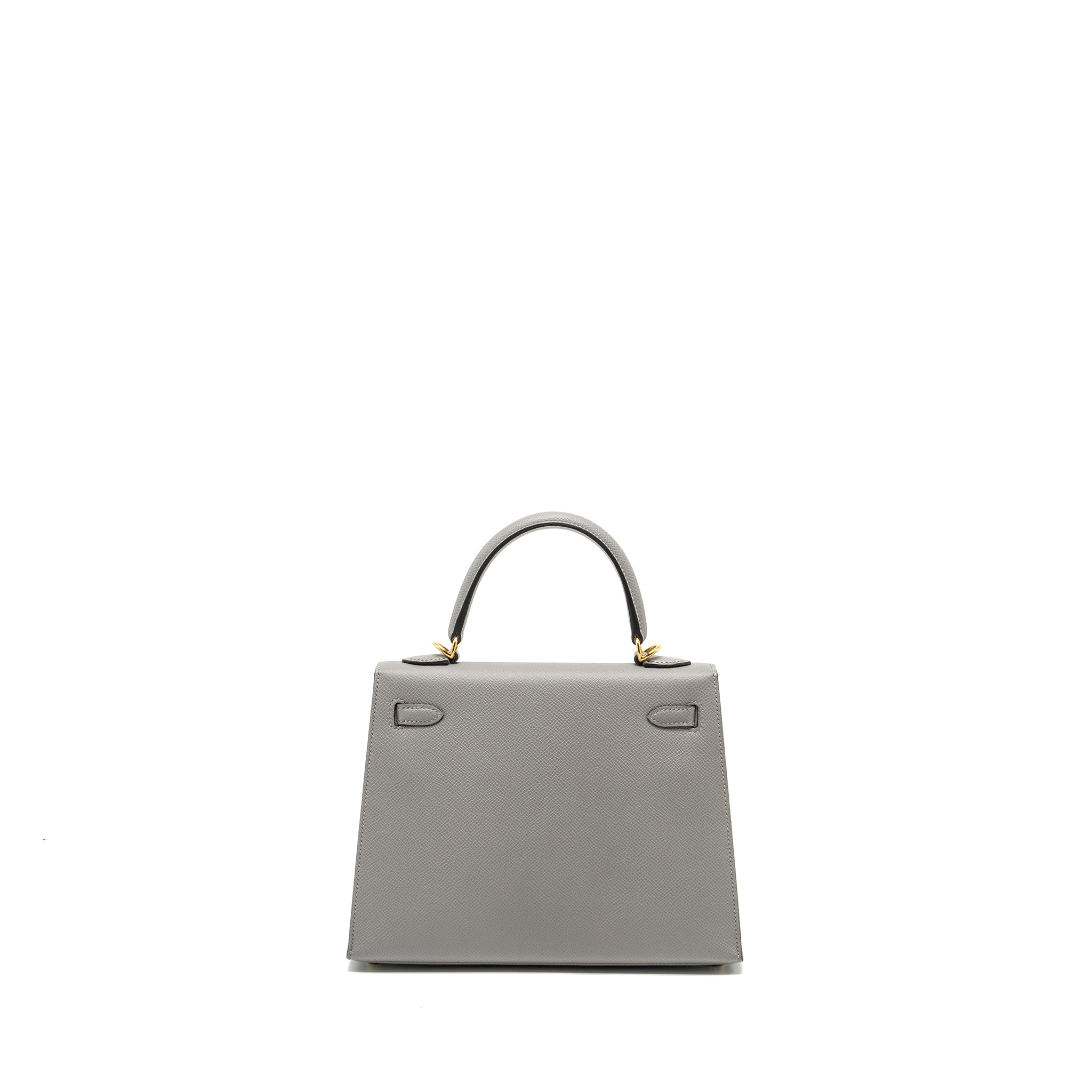 HERMES KELLY 25 SPECIAL ORDER EPSOM GRIS MOTTE / ROSE PURPLE GHW