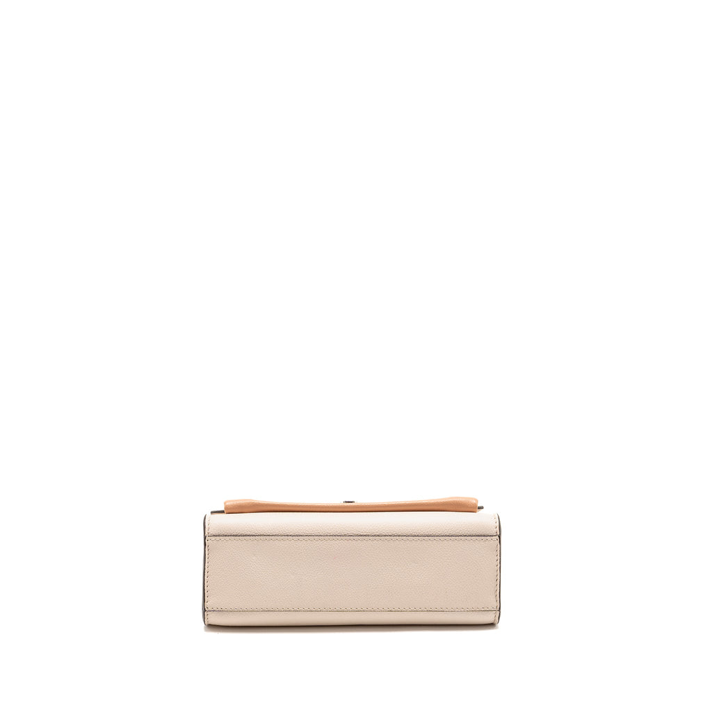 LOUIS VUITTON MYLOCKME BB CALFSKIN BURGUNDY/WHITE/PINK SHW