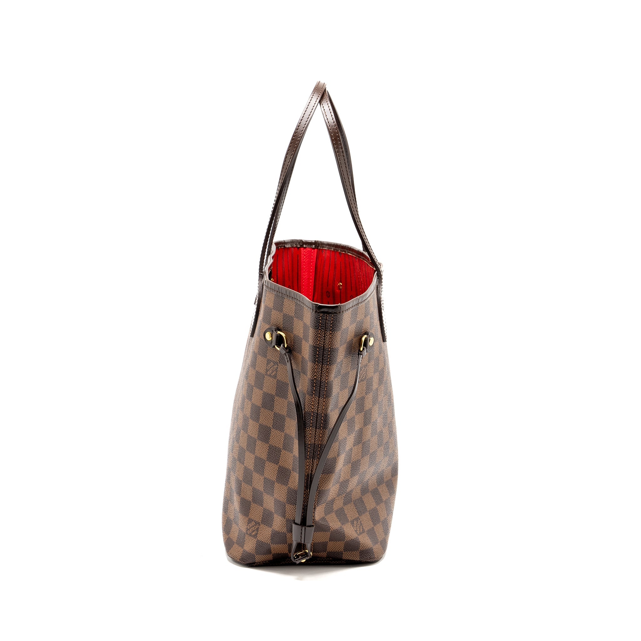 LOUIS VUITTON NEVERFULL MM DAMIER EBENE CANVAS GHW