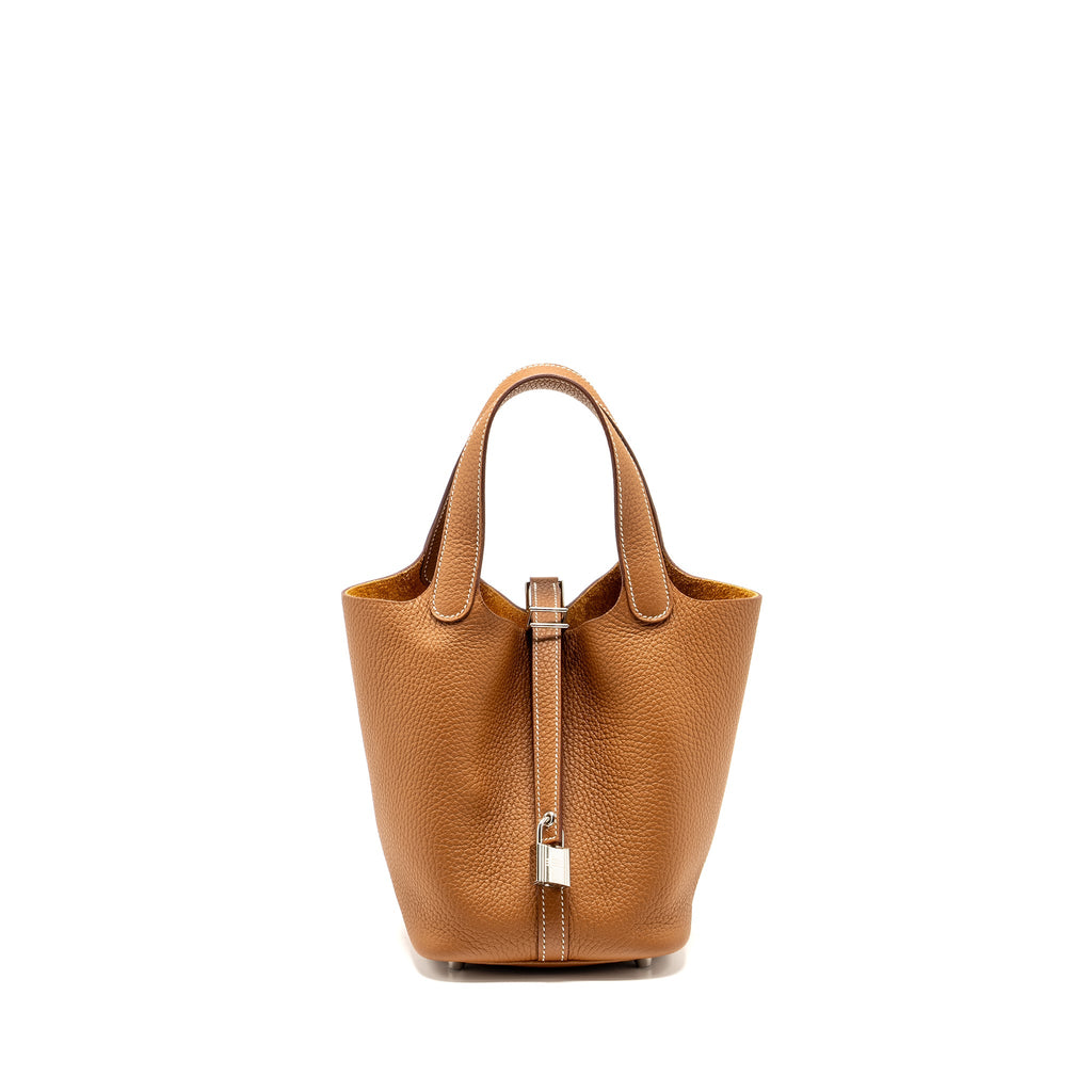 HERMES PICOTIN 18 LOCK BAG CLEMENCE GOLD SHW