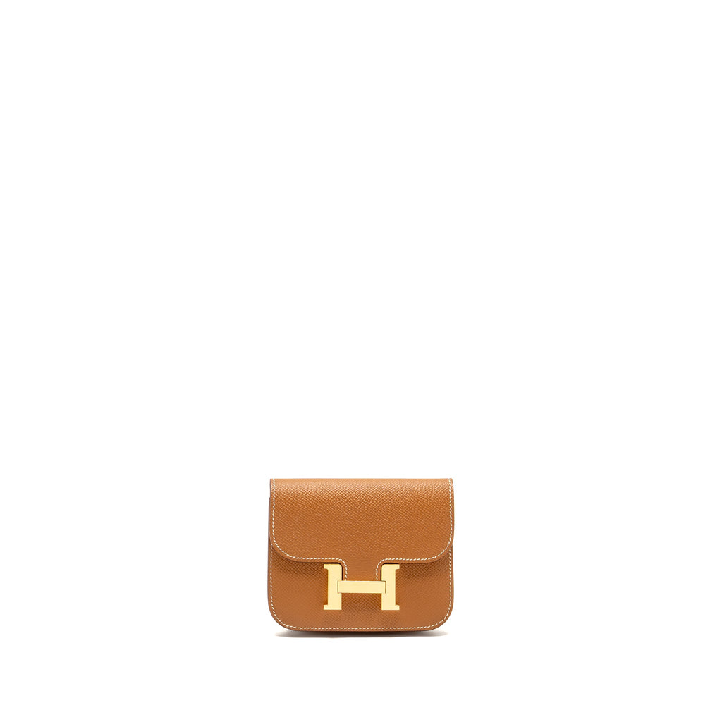 HERMES CONSTANCE SLIM EPSOM GOLD GHW