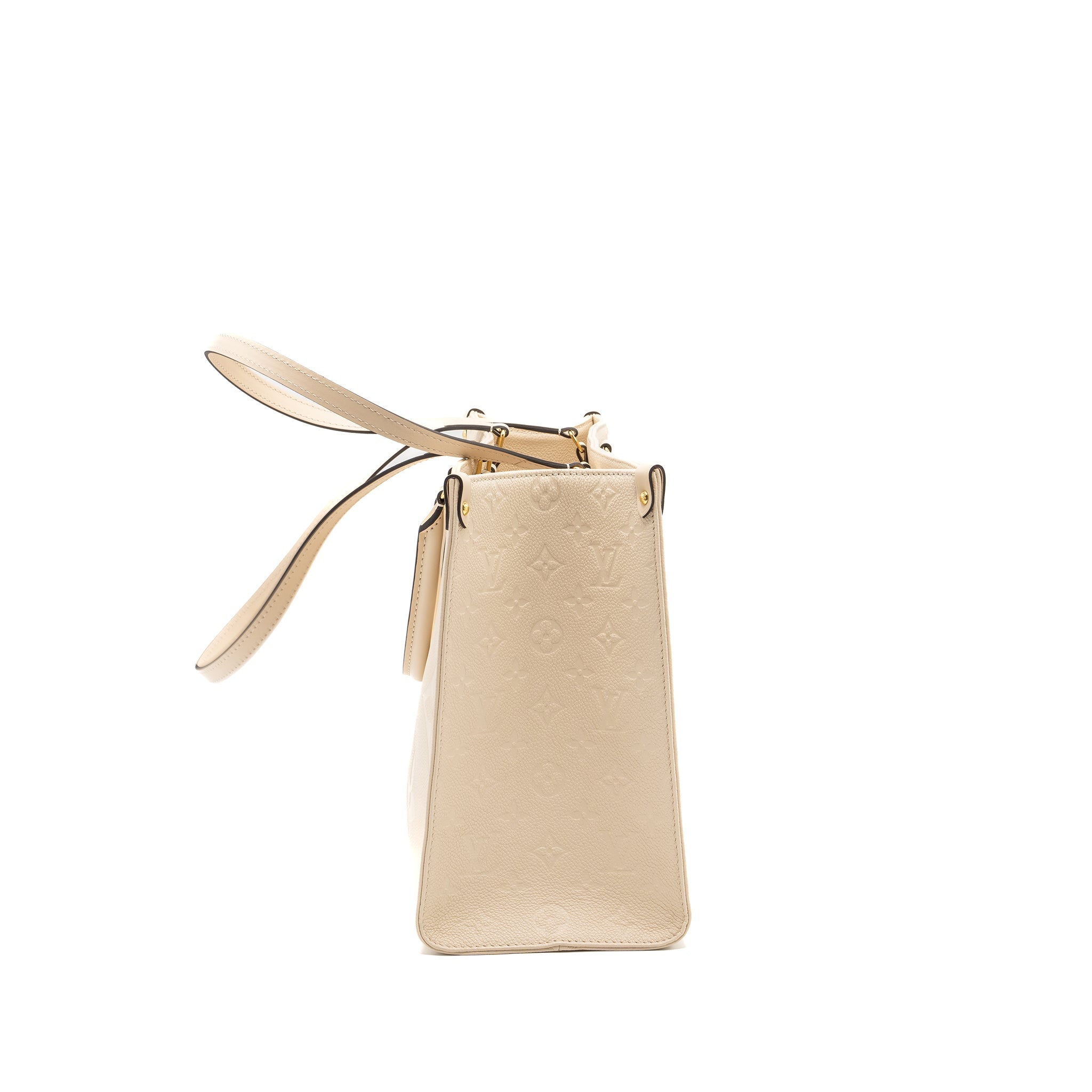 LOUIS VUITTON ONTHEGO MM EMPREINTE LEATHER WHITE GHW (NEW VERSION)