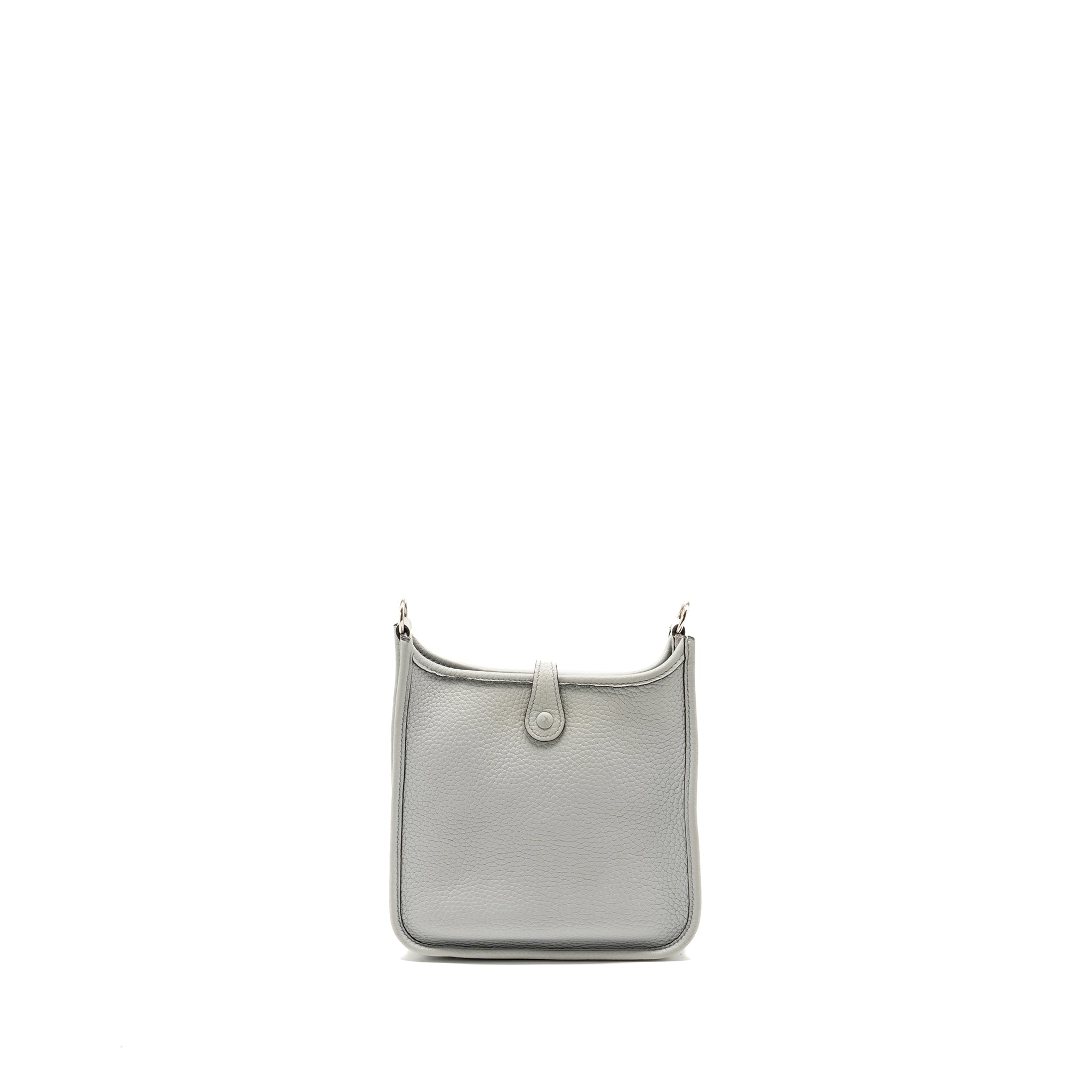 HERMES MINI EVELYNE CLEMENCE BLUE PALE SHW