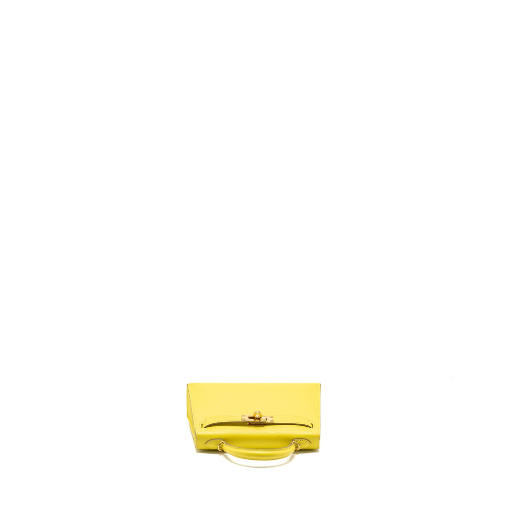 HERMES MINI KELLY II EPSOM 9R LIME GHW