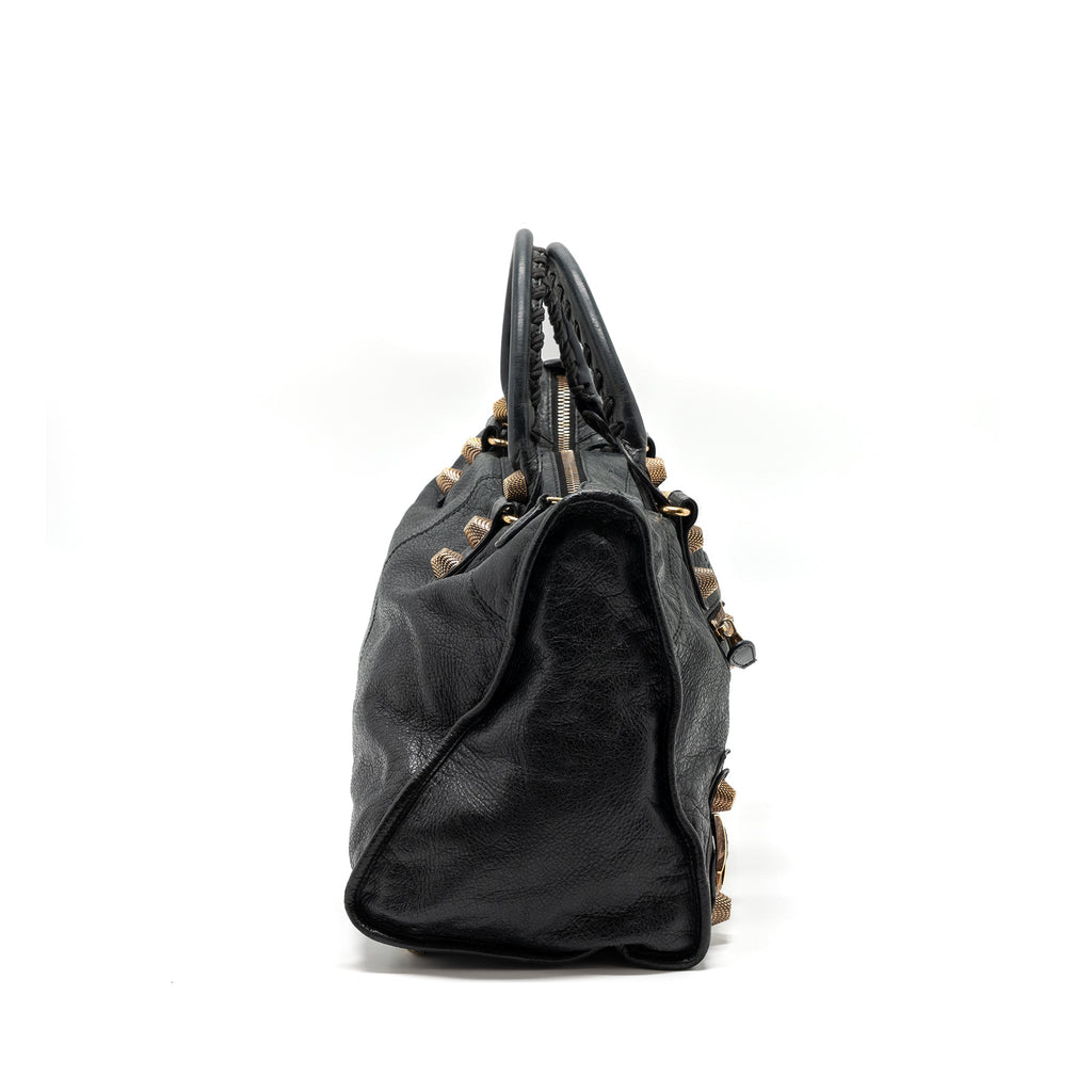 BALENCIAGA G21 WORK BAG LEATHER BLACK GHW