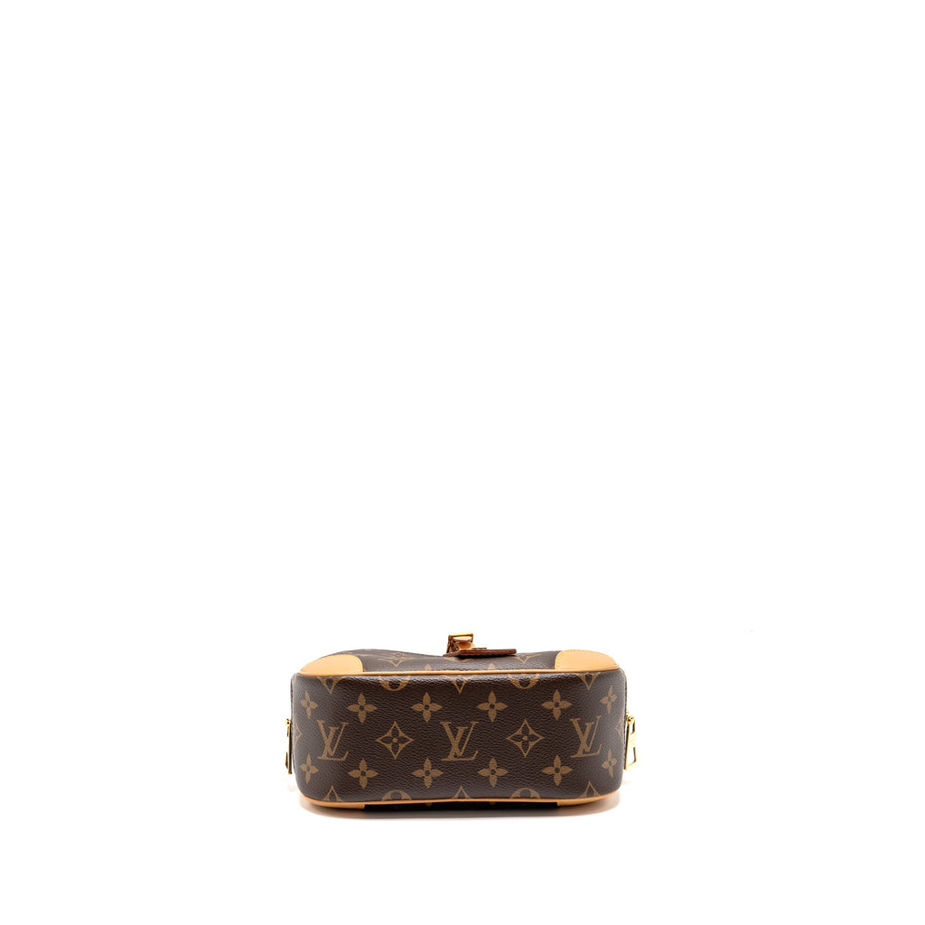 LOUIS VUITTON MINI DEAUVILLE SHOULDER BAG MONOGRAM CANVAS GHW