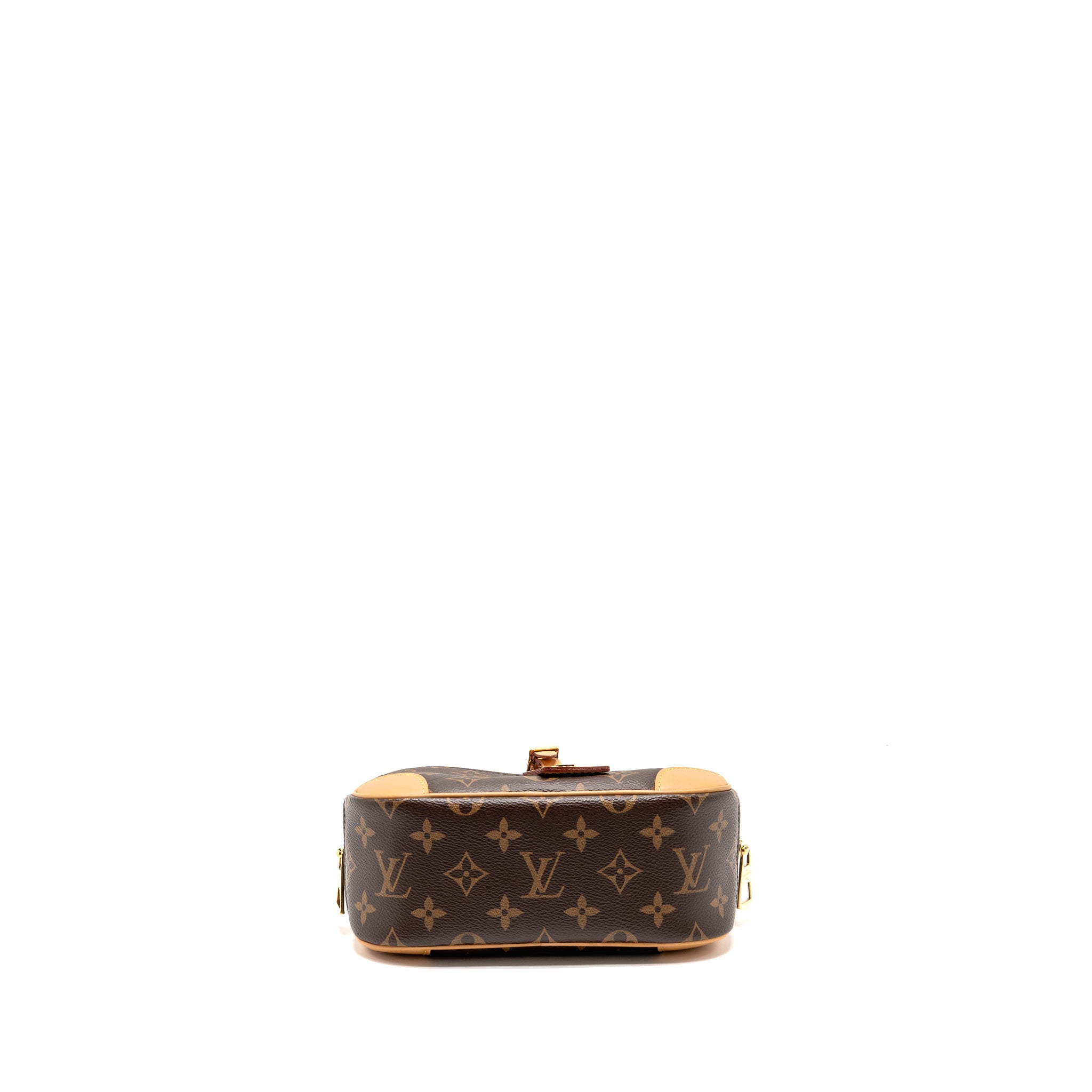 LOUIS VUITTON MINI DEAUVILLE SHOULDER BAG MONOGRAM CANVAS GHW