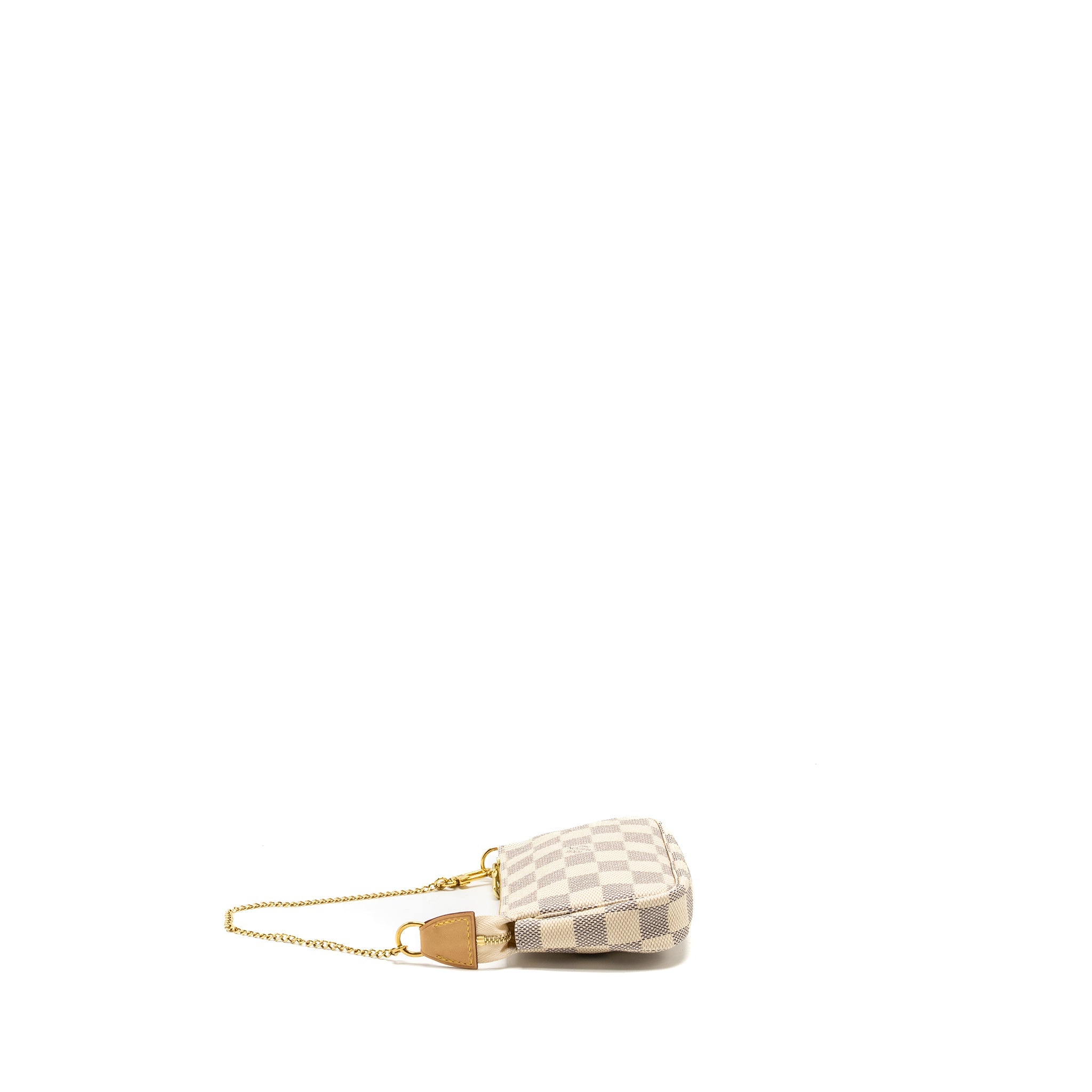 LOUIS VUITTON MINI POCHETTE ACCESSORIES DAMIER AZUR CANVAS GHW