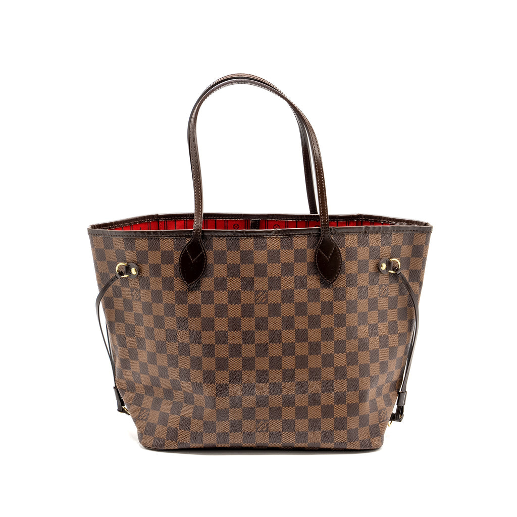 LOUIS VUITTON NEVERFULL MM DAMIER EBENE CANVAS GHW