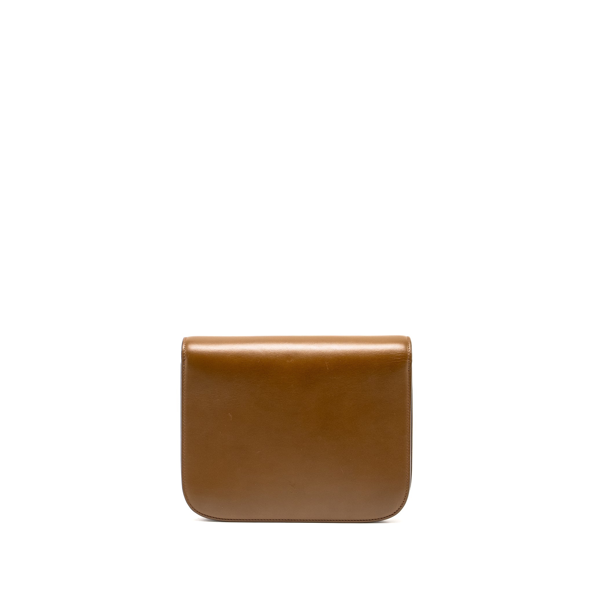 CELINE MEDIUM CLASSIC BOX BAG CALFSKIN CAMEL GHW