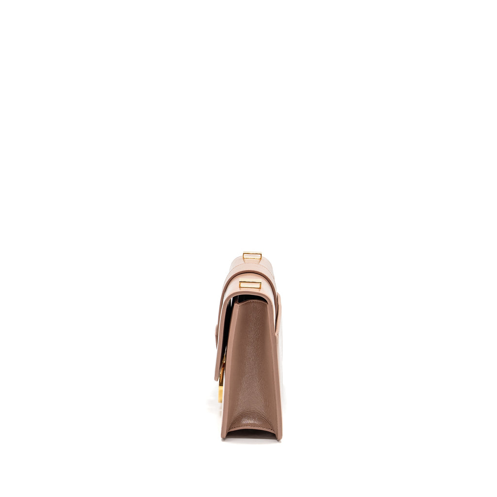 DIOR 30 MONTAIGNE BAG CALFSKIN DARK BEIGE GHW