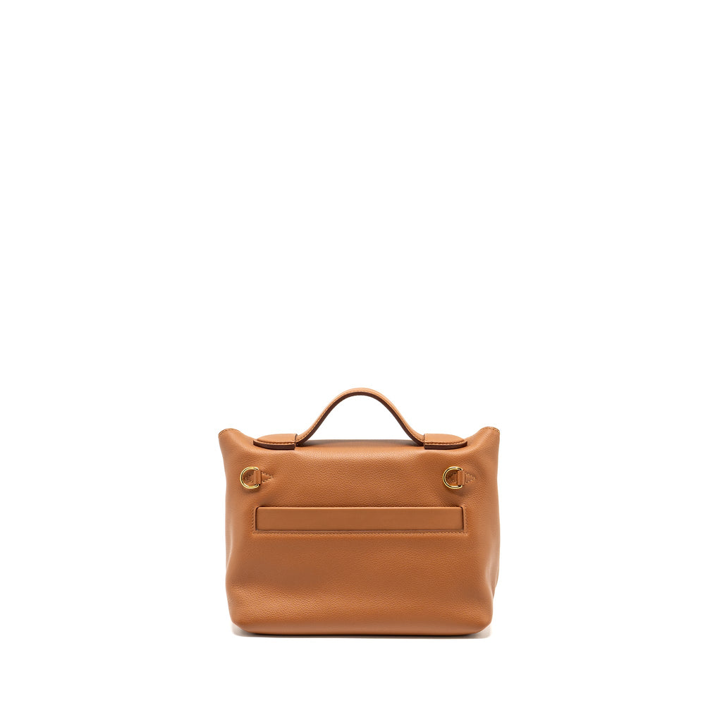 HERMES MINI 24/24 2424-21 BAG EVERCOLOR / SWIFT GOLD GHW