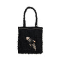 CHANEL ROCKET TOTE BAG TWEED BLACK SHW
