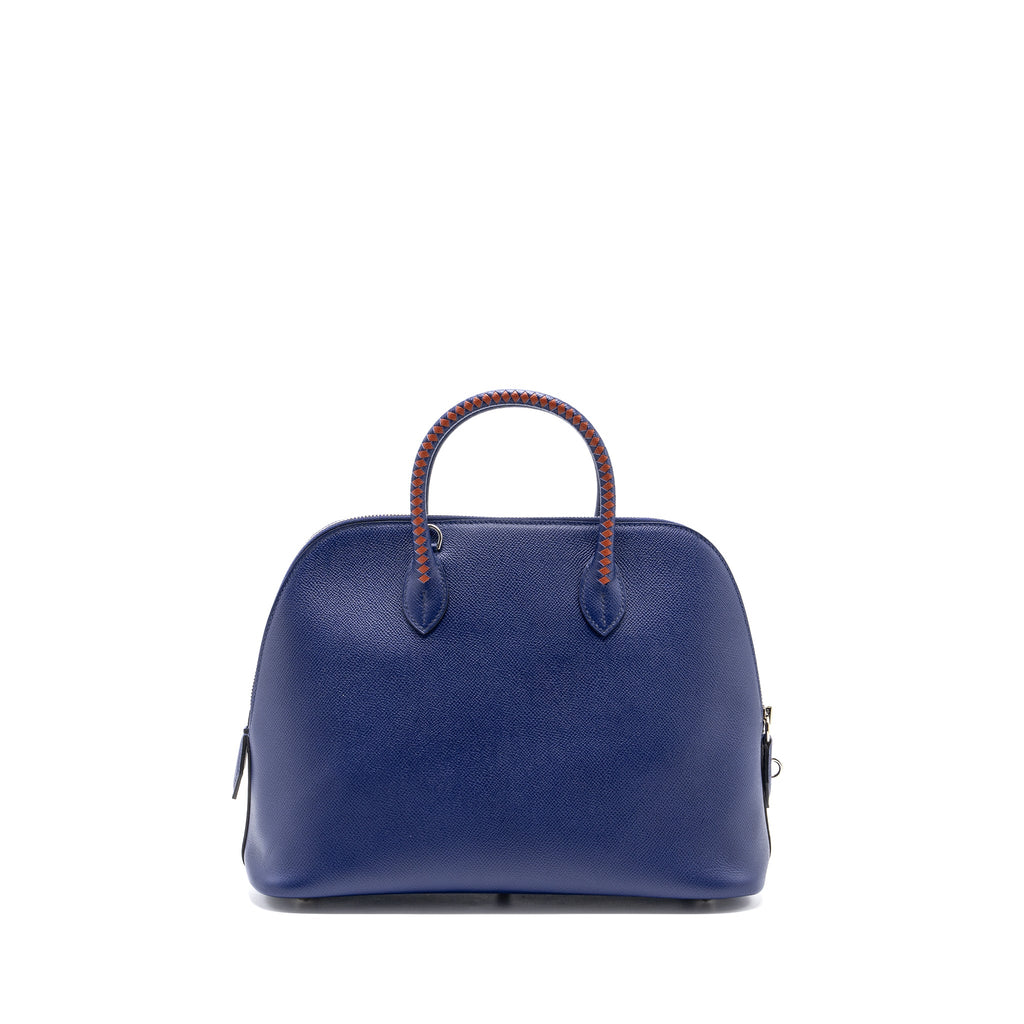 HERMES BOLIDE 1923 30 EPSOM BLUE/MULTICOLOUR SHW
