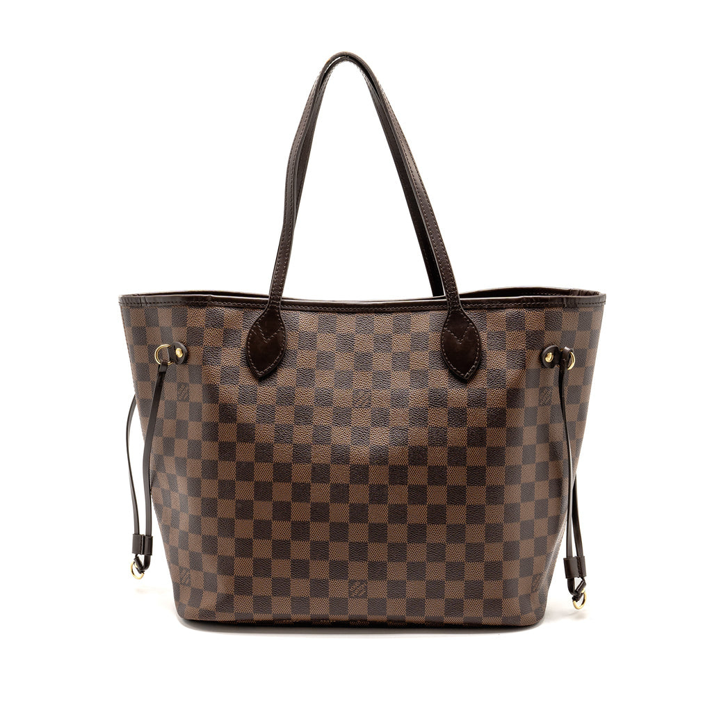 LOUIS VUITTON NEVERFULL MM DAMIER EBENE CANVAS GHW