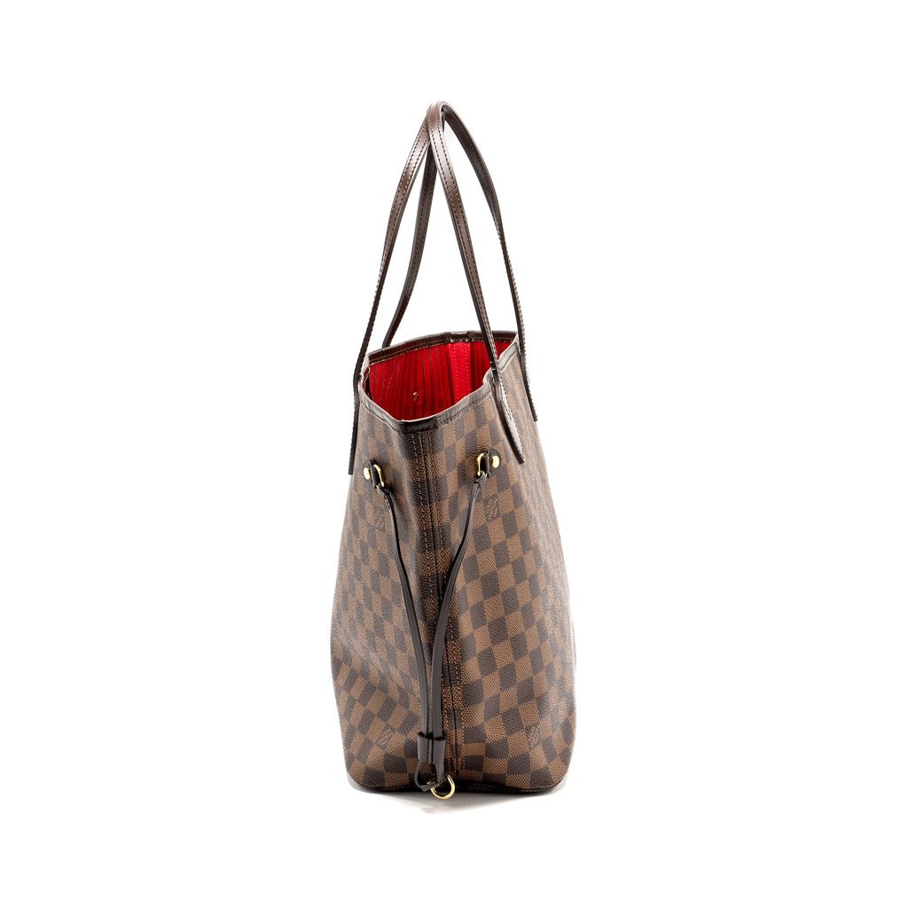 LOUIS VUITTON NEVERFULL MM DAMIER EBENE CANVAS GHW