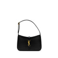 SAINT LAURENT/YSL LE 5 A 7 HOBO BAG SMOOTH CALFSKIN BLACK GHW