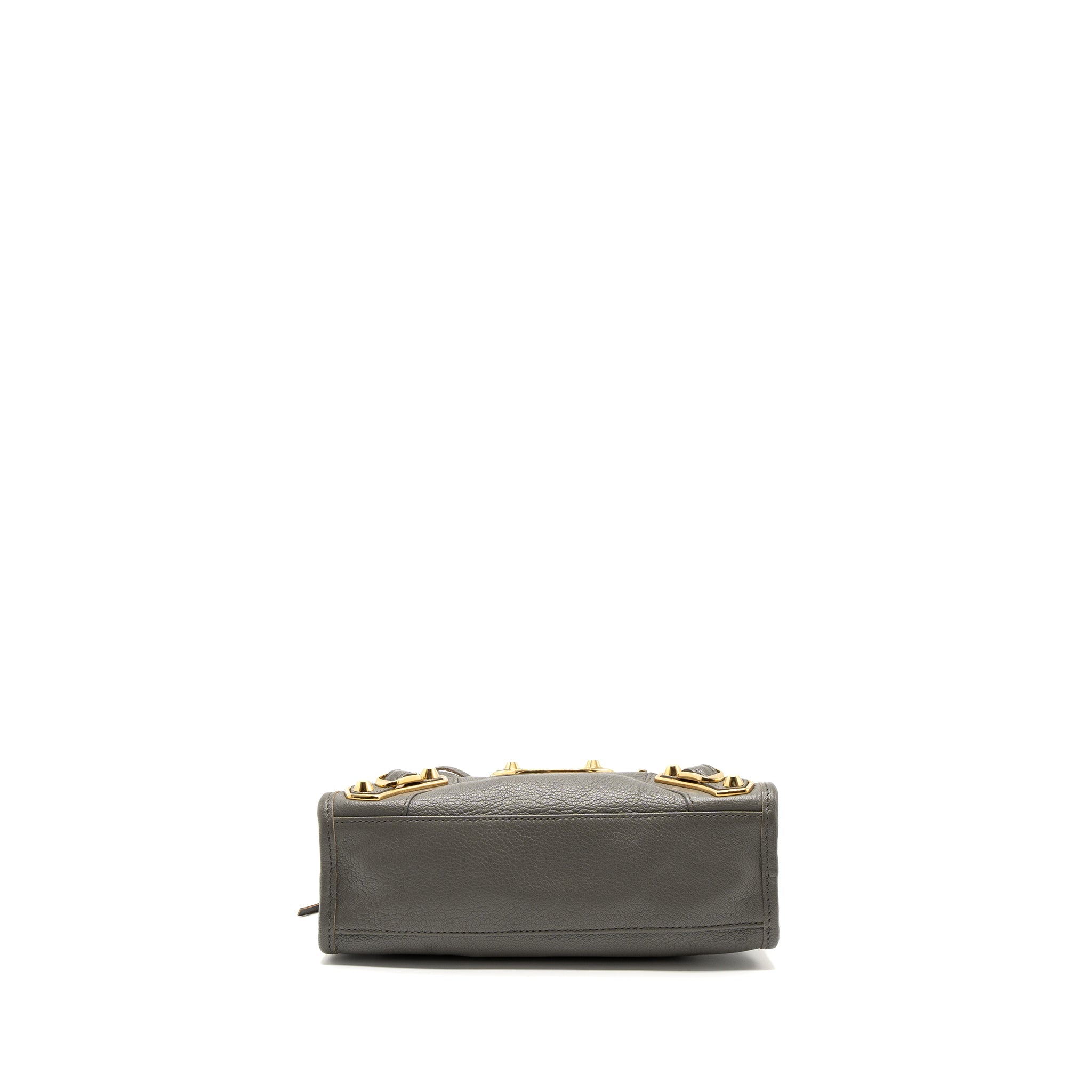 BALENCIAGA MINI CITY BAG GREY GHW