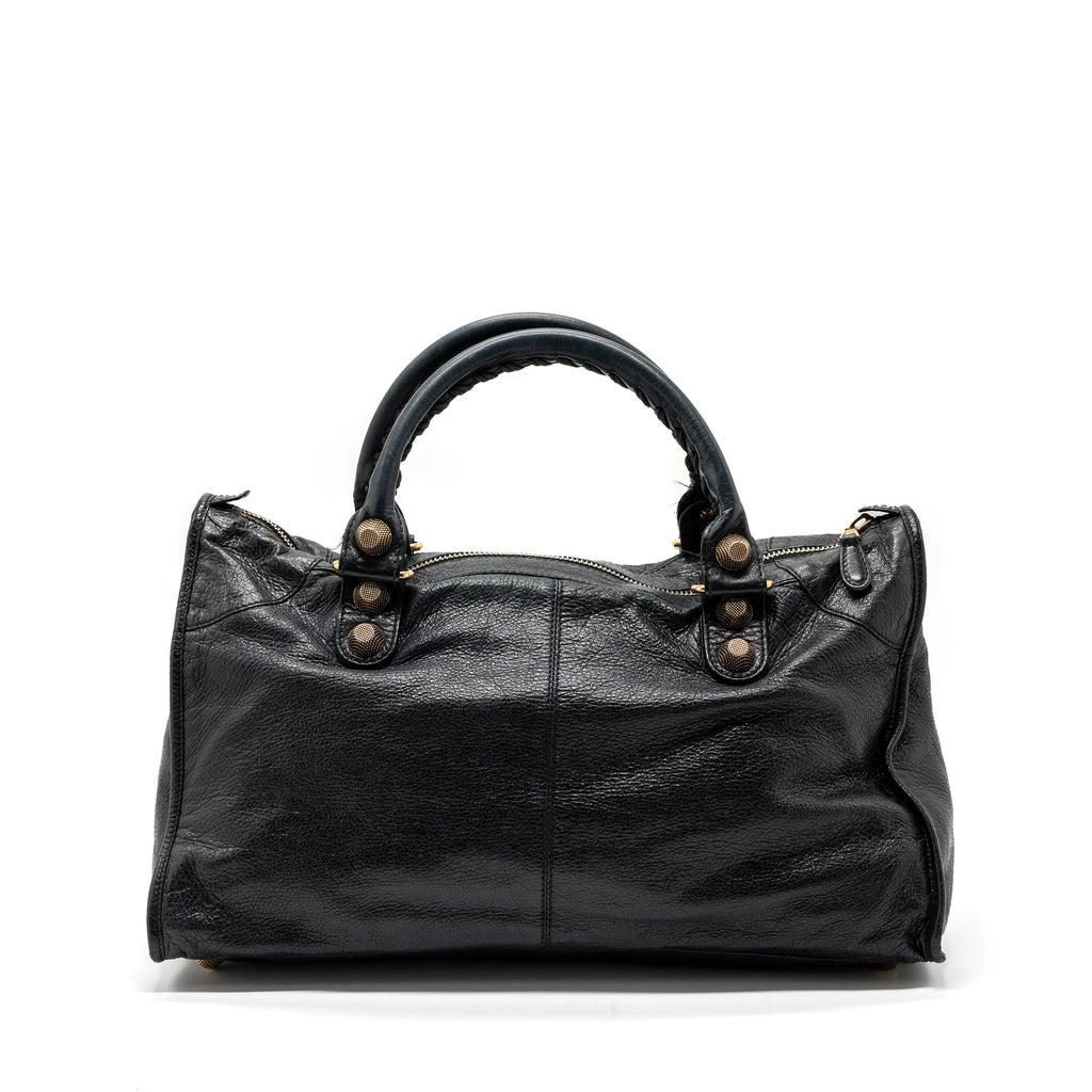 BALENCIAGA G21 WORK BAG LEATHER BLACK GHW