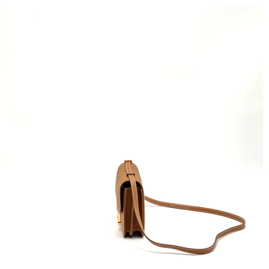 HERMES MINI CONSTANCE EPSOM GOLD RGHW