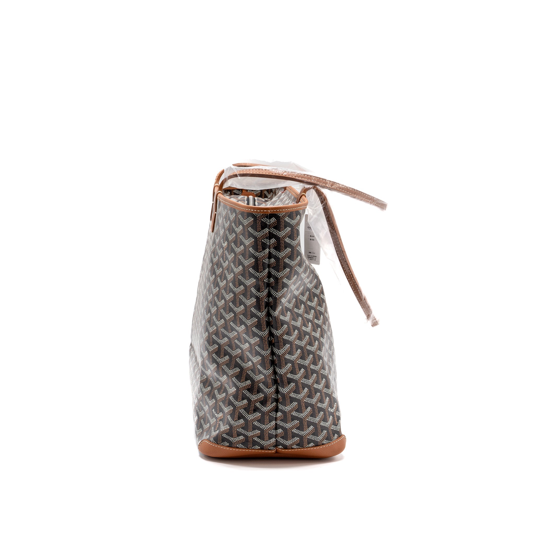 GOYARD ARTOIS MM TOTE GOYARDINE CANVAS BLACK / TAN SHW