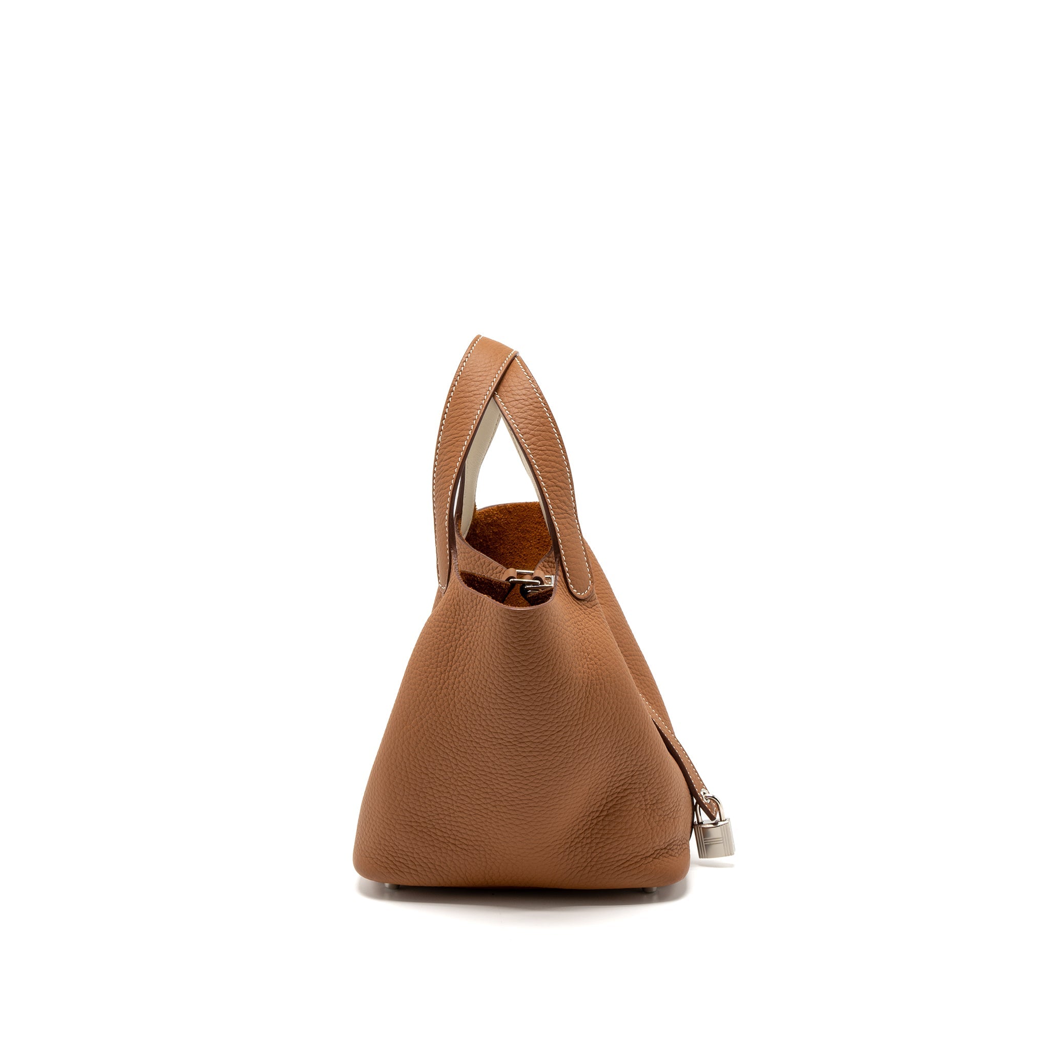 HERMES PICOTIN 18 LOCK BAG CLEMENCE GOLD/NATA SHW