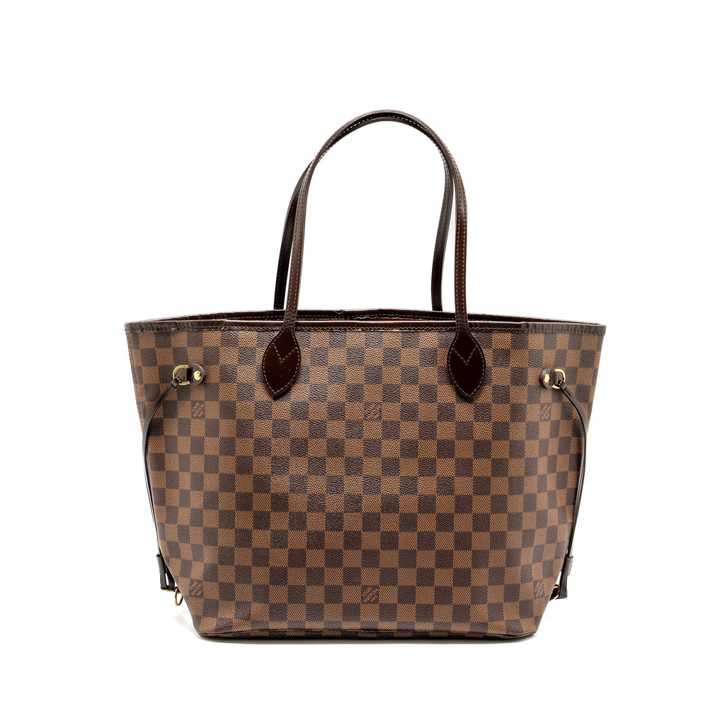 LOUIS VUITTON NEVERFULL MM DAMIER EBENE CANVAS GHW