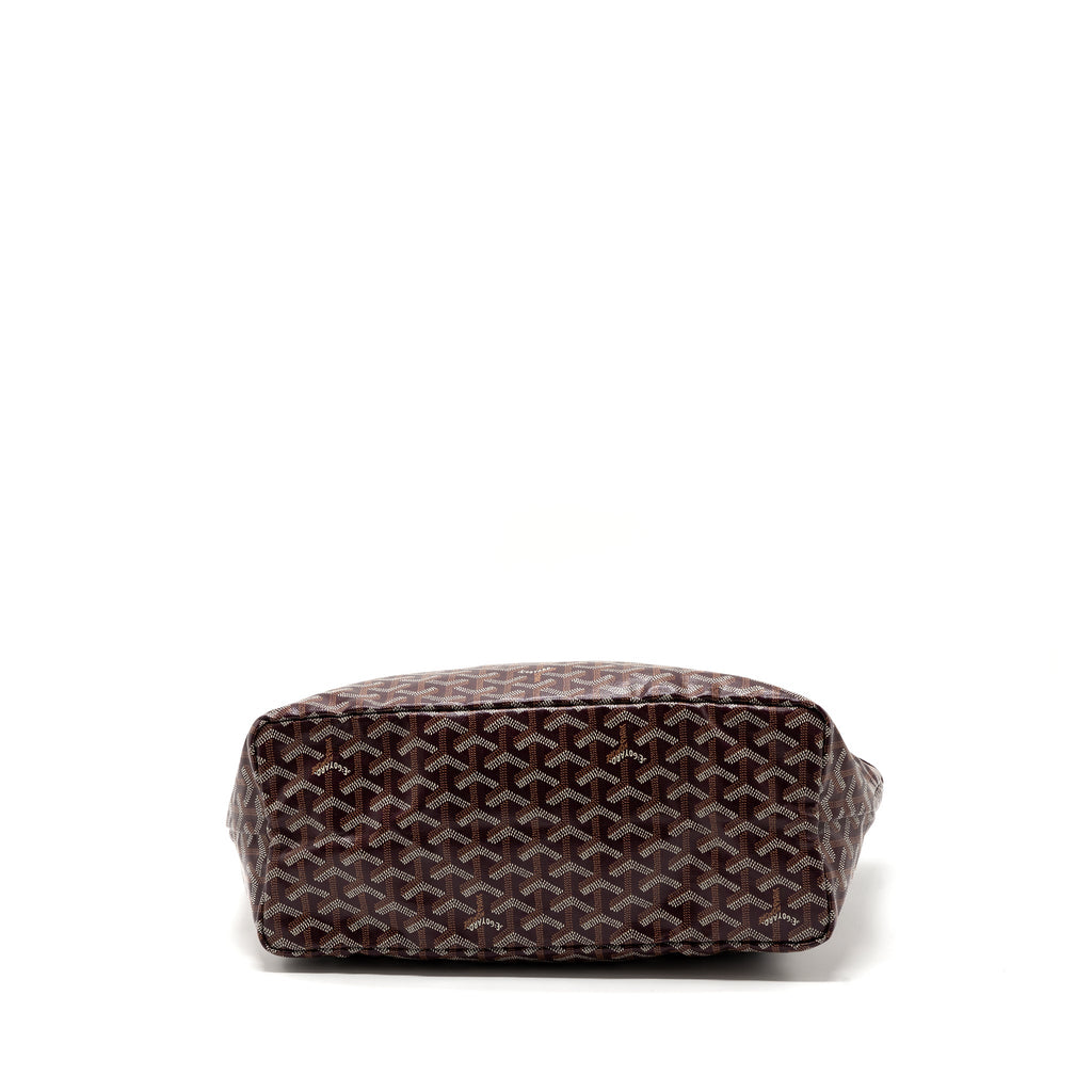 GOYARD SAINT LOUIS PM TOTE BAG CANVAS BURGUNDY SHW