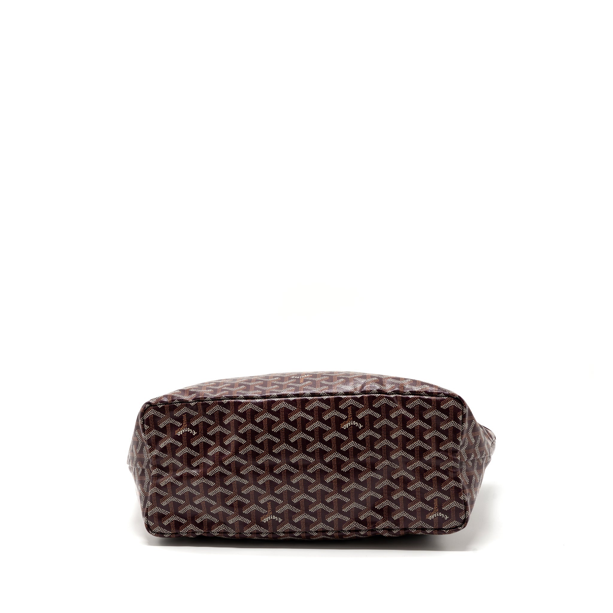 GOYARD SAINT LOUIS PM TOTE BAG CANVAS BURGUNDY SHW