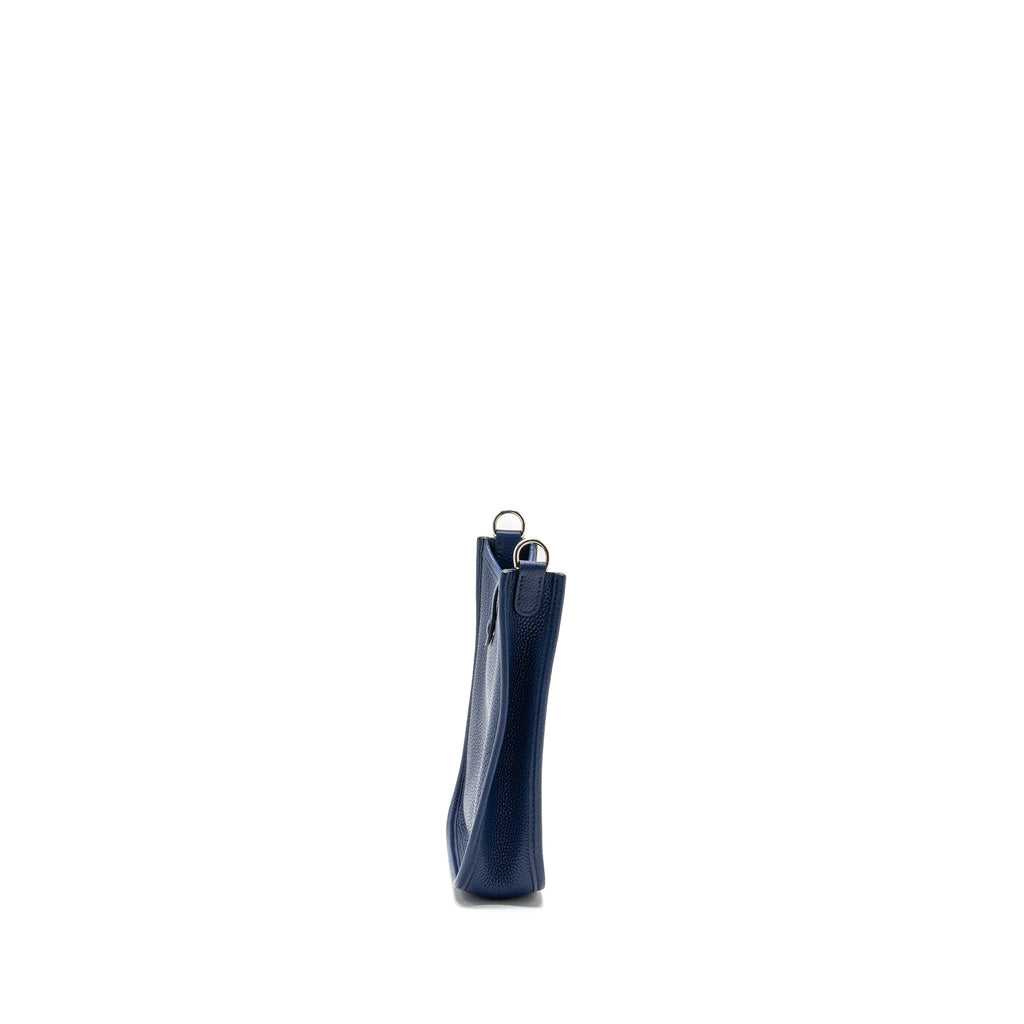 HERMES MINI EVELYNE CLEMENCE BLUE SAPHIR WITH MULTICOLOR STRAP SHW