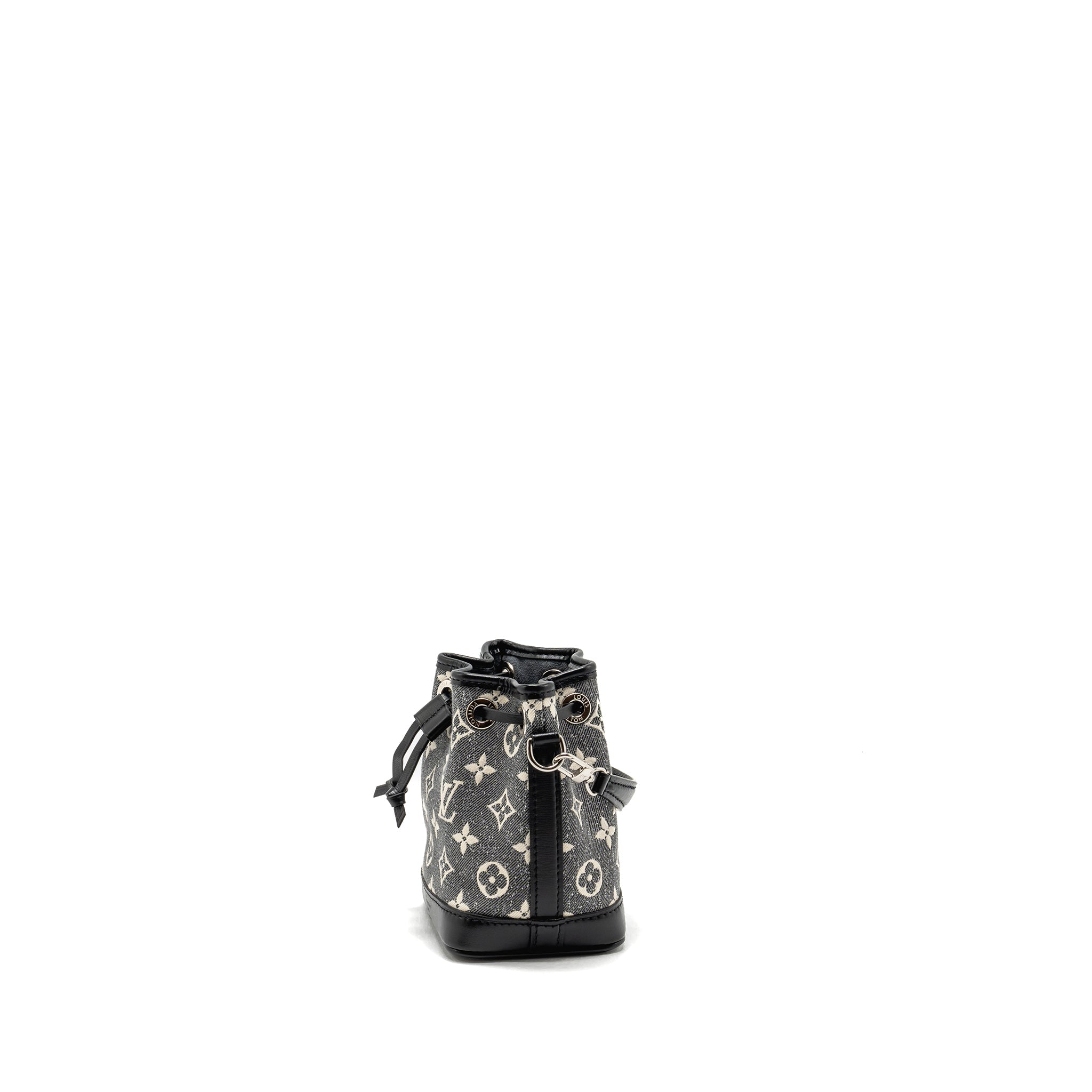 LOUIS VUITTON NANO NOE JACQUARD DENIM BLACK / MULTICOLOR SHW