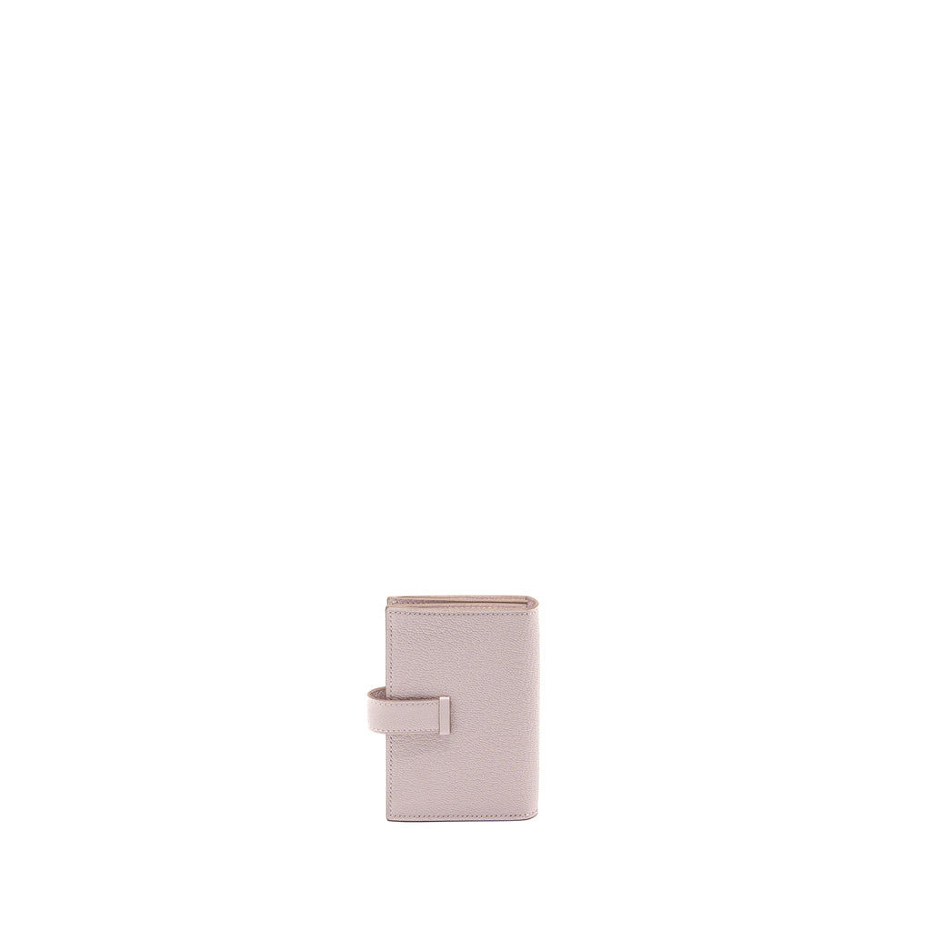 HERMES BEARN COMPACT WALLET CHÈVRE MYSORE MAUVE PALE SHW