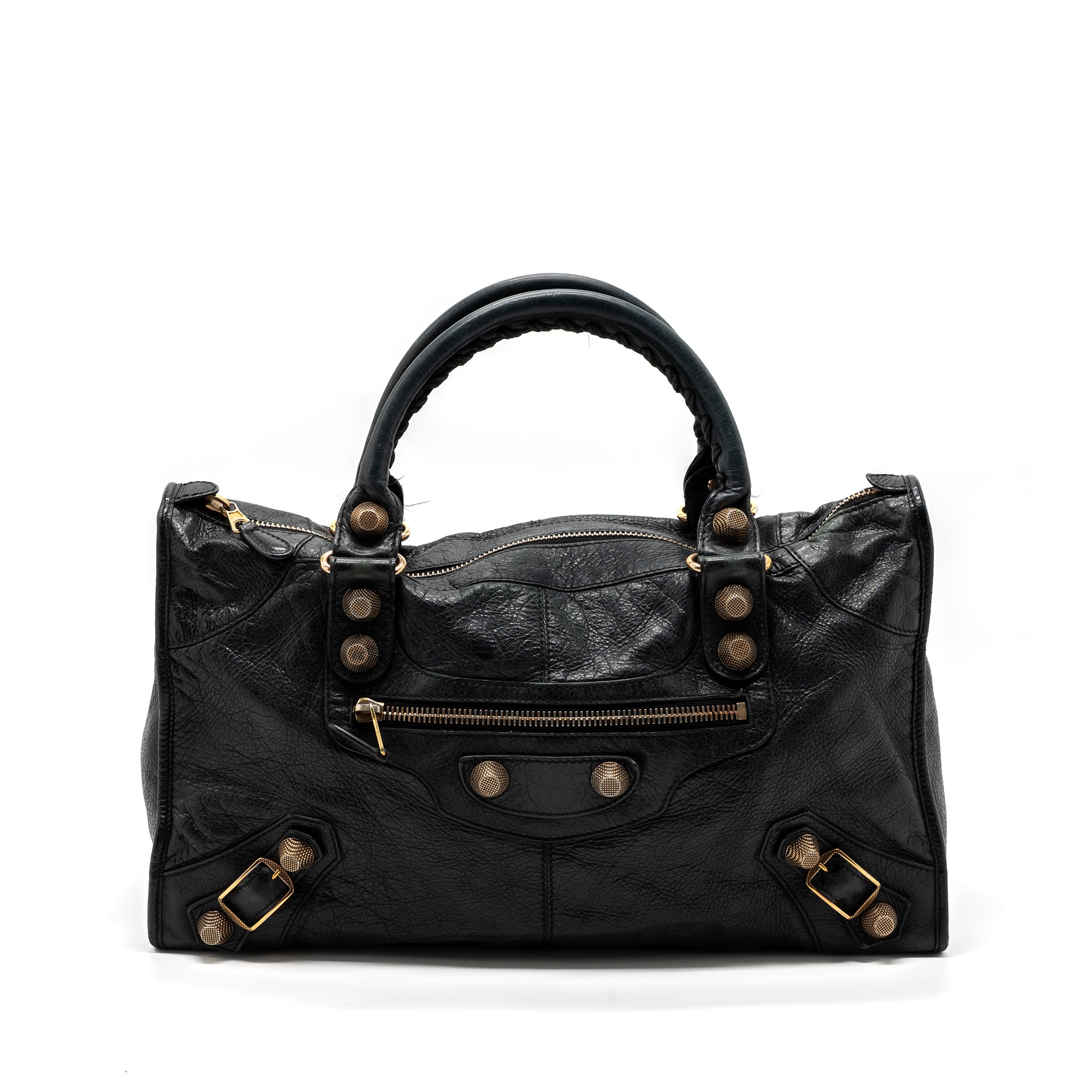 BALENCIAGA G21 WORK BAG LEATHER BLACK GHW