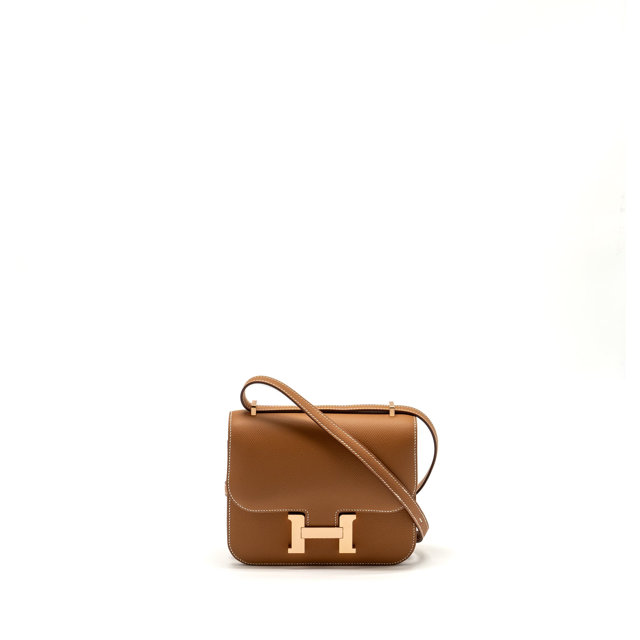 HERMES MINI CONSTANCE EPSOM GOLD RGHW