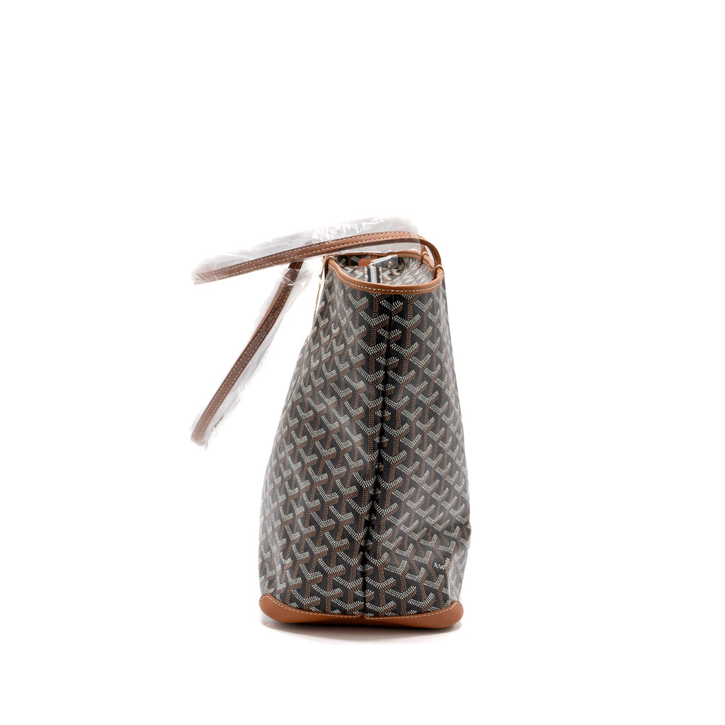 GOYARD ARTOIS MM TOTE GOYARDINE CANVAS BLACK / TAN SHW