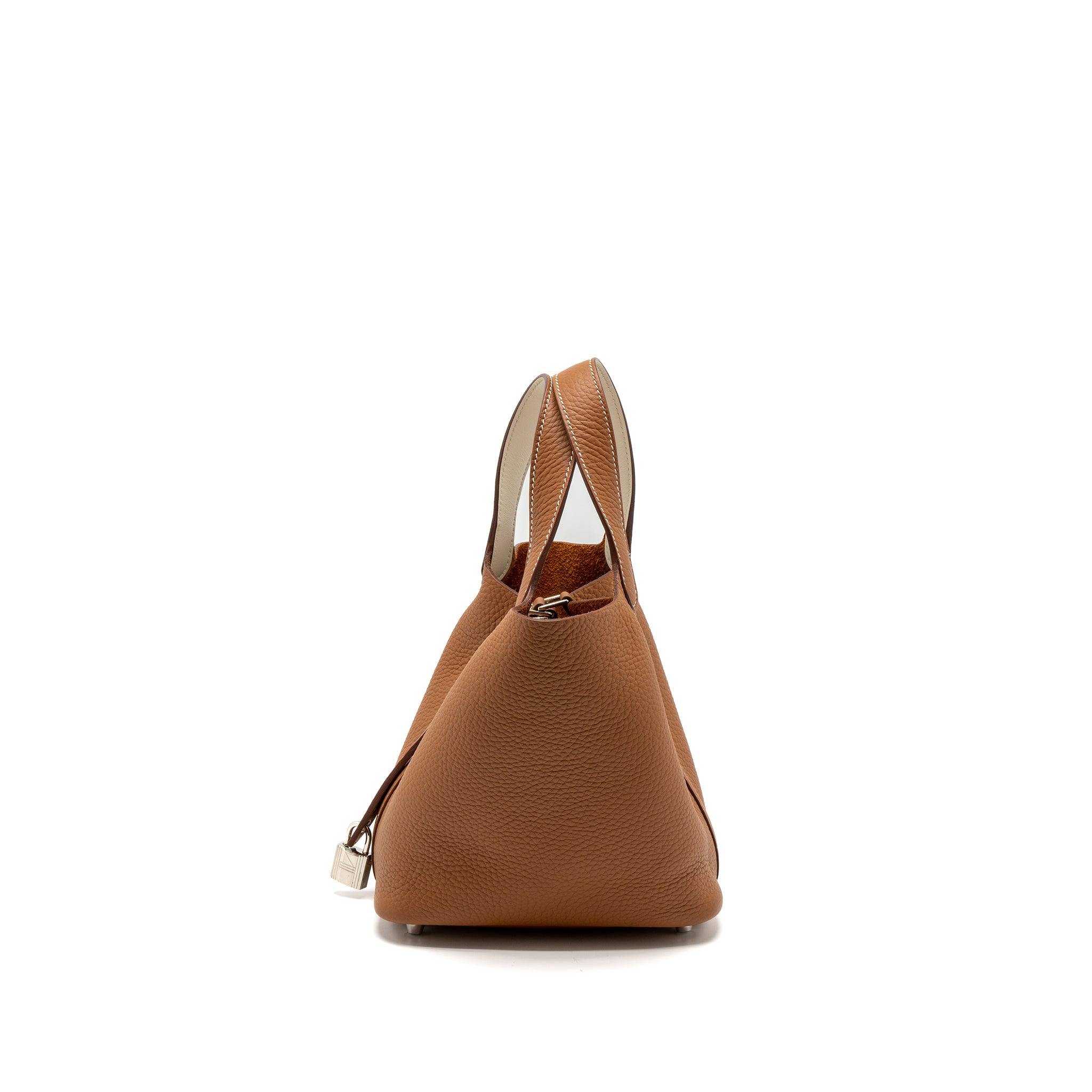 HERMES PICOTIN 18 LOCK BAG CLEMENCE GOLD/NATA SHW