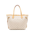 LOUIS VUITTON NEVERFULL MM DAMIER AZUR CANVAS GHW