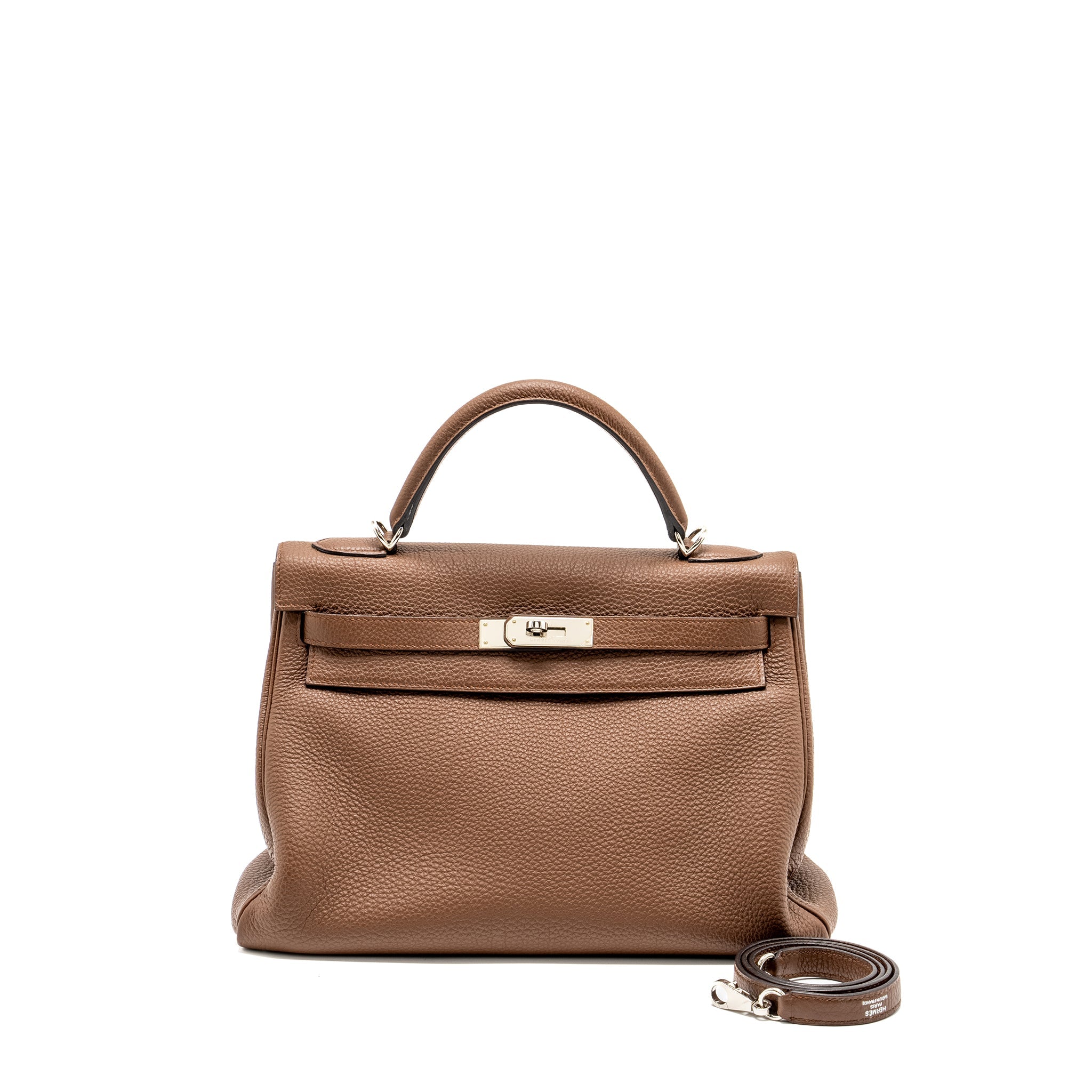 HERMES KELLY 32 TOGO CHOCOLATE SHW