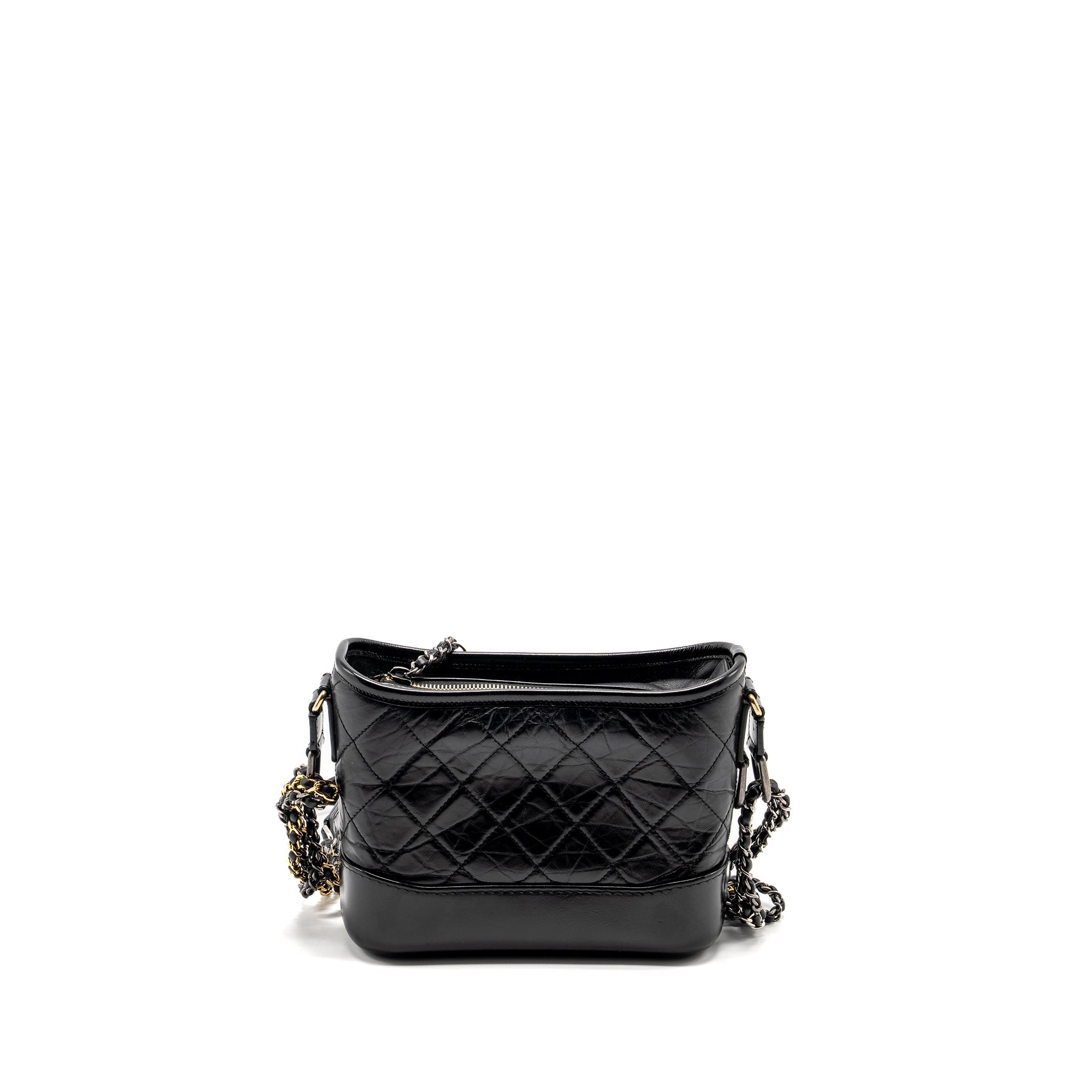 CHANEL SMALL GABRIELLE HOBO BAG CALFSKIN BLACK MULTICOLOUR HARDWARE