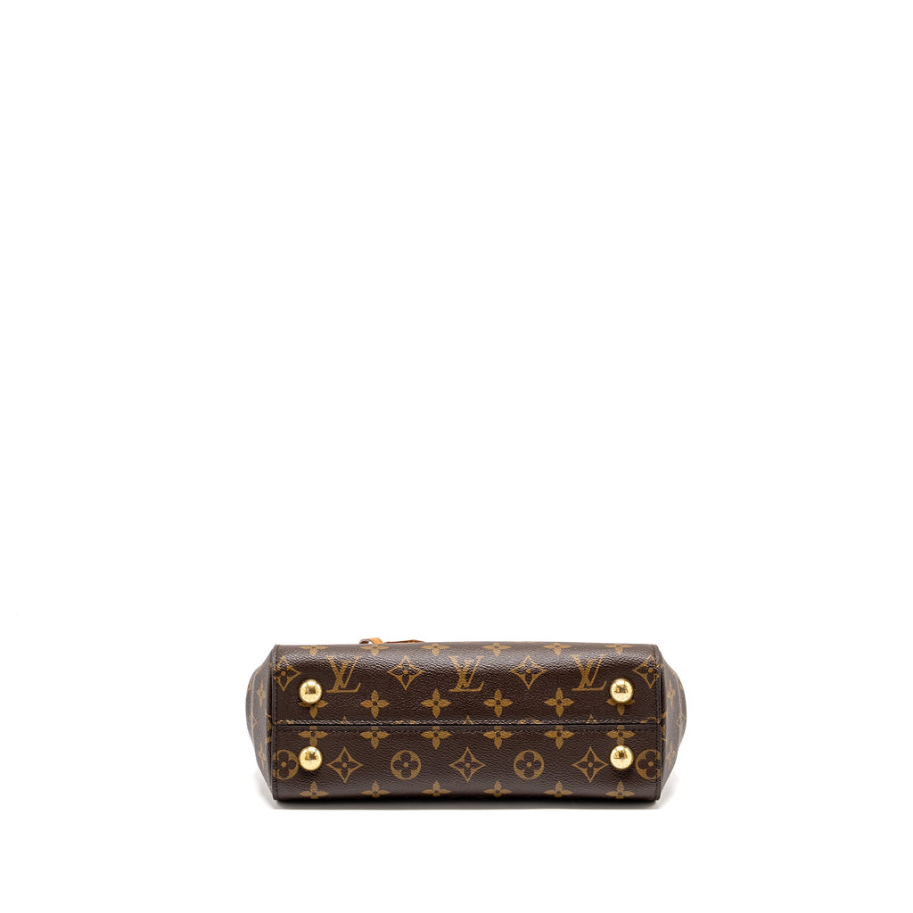 LOUIS VUITTON CLUNY BB MONOGRAM CANVAS WITH PINK STRAP GHW