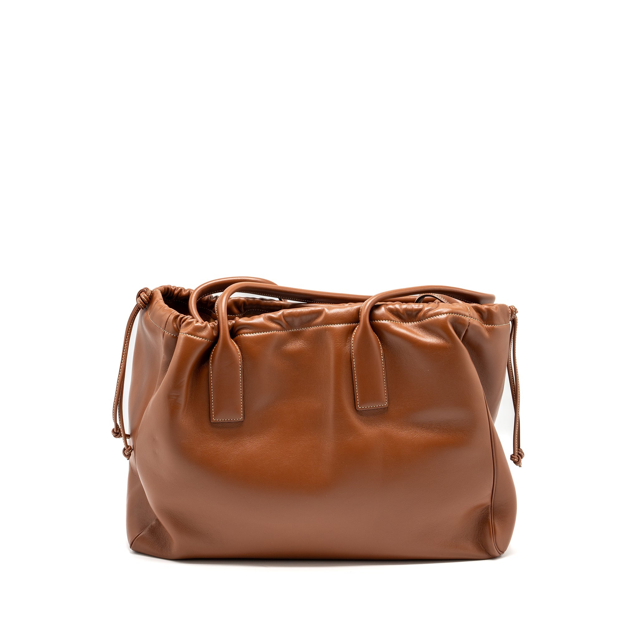 CELINE LARGE CABAS DRAWSTRING CUIRASS TRIOMPHE SMOOTH CALFSKIN TAN