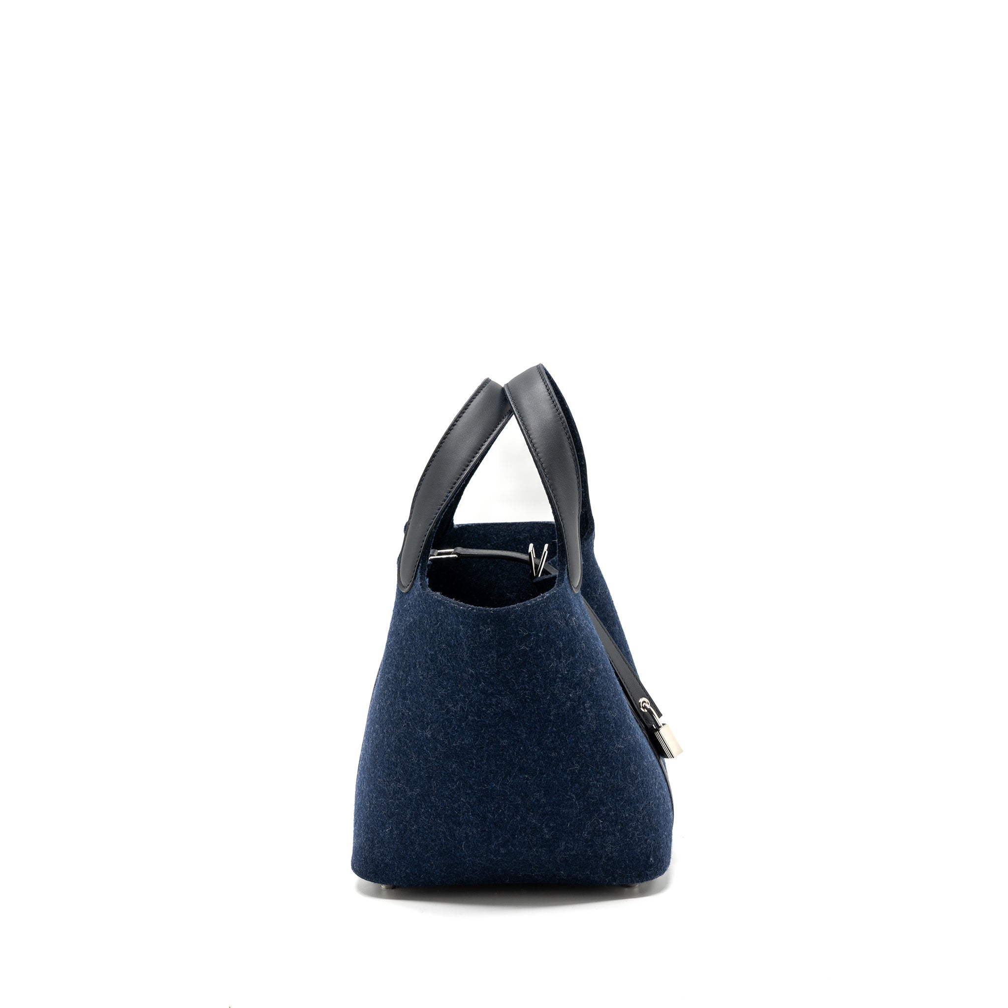 HERMES PICOTIN 18 FELT LOCK BAG BLUE NUIT / CABAN SHW